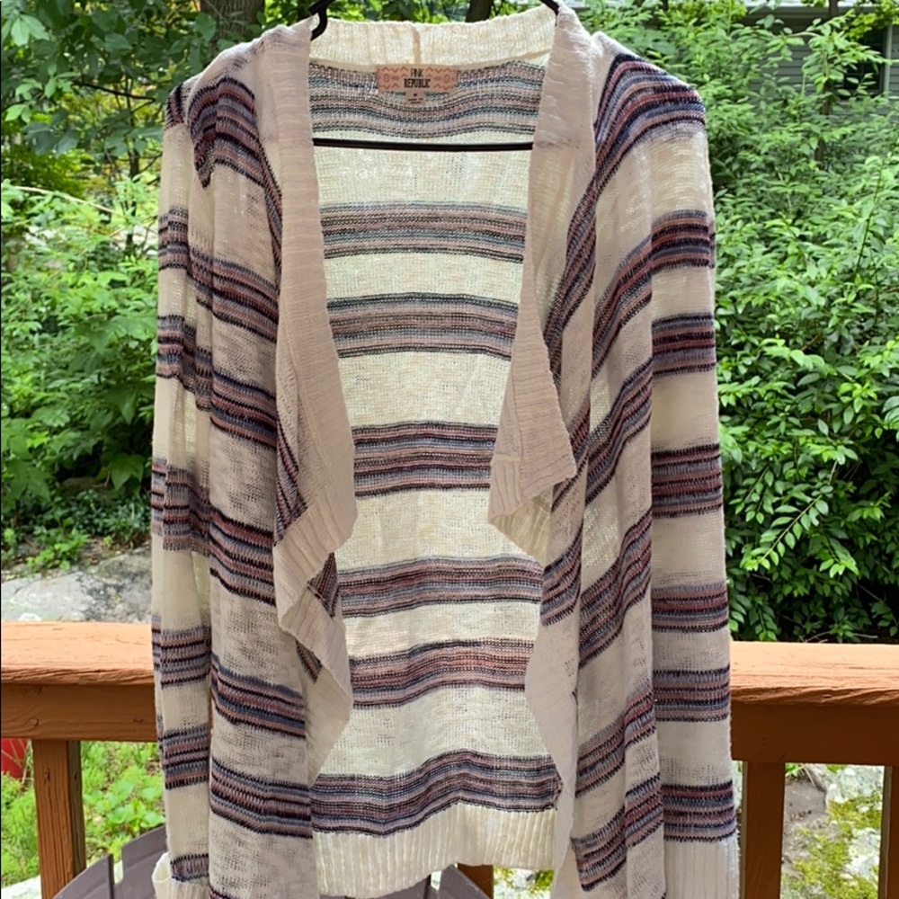 Stripped Cardigan